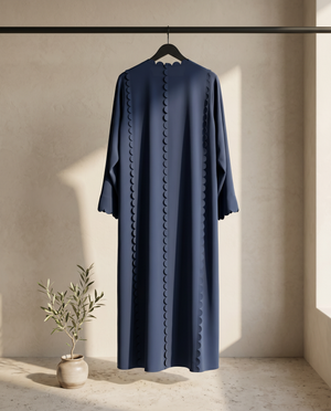 Heritage Threads Abaya - Korea Nada Designer Laser Cut