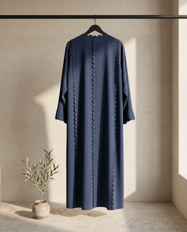 Heritage Threads Abaya - Korea Nada Designer Laser Cut